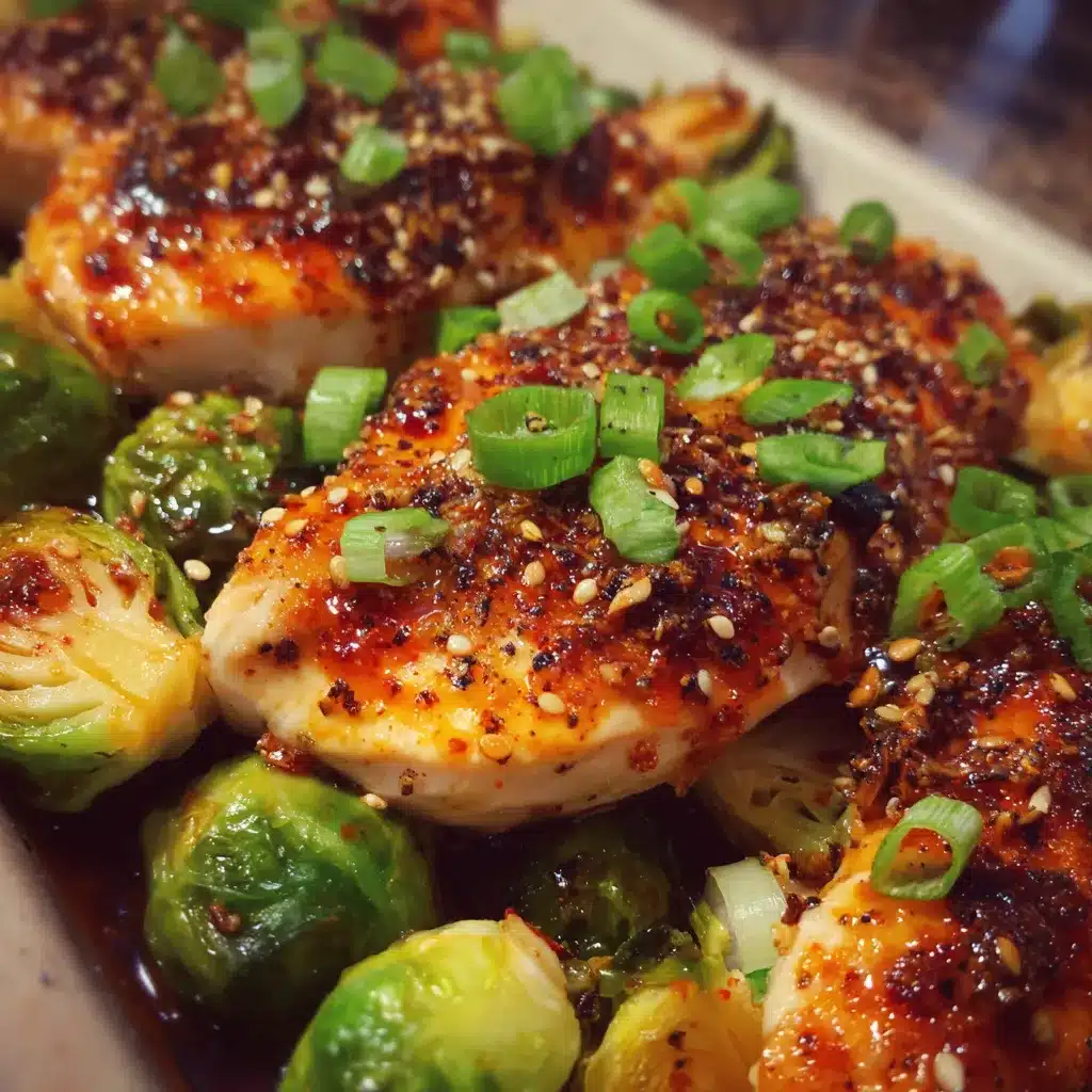 Sweet Chili Chicken And Brussels Sprouts