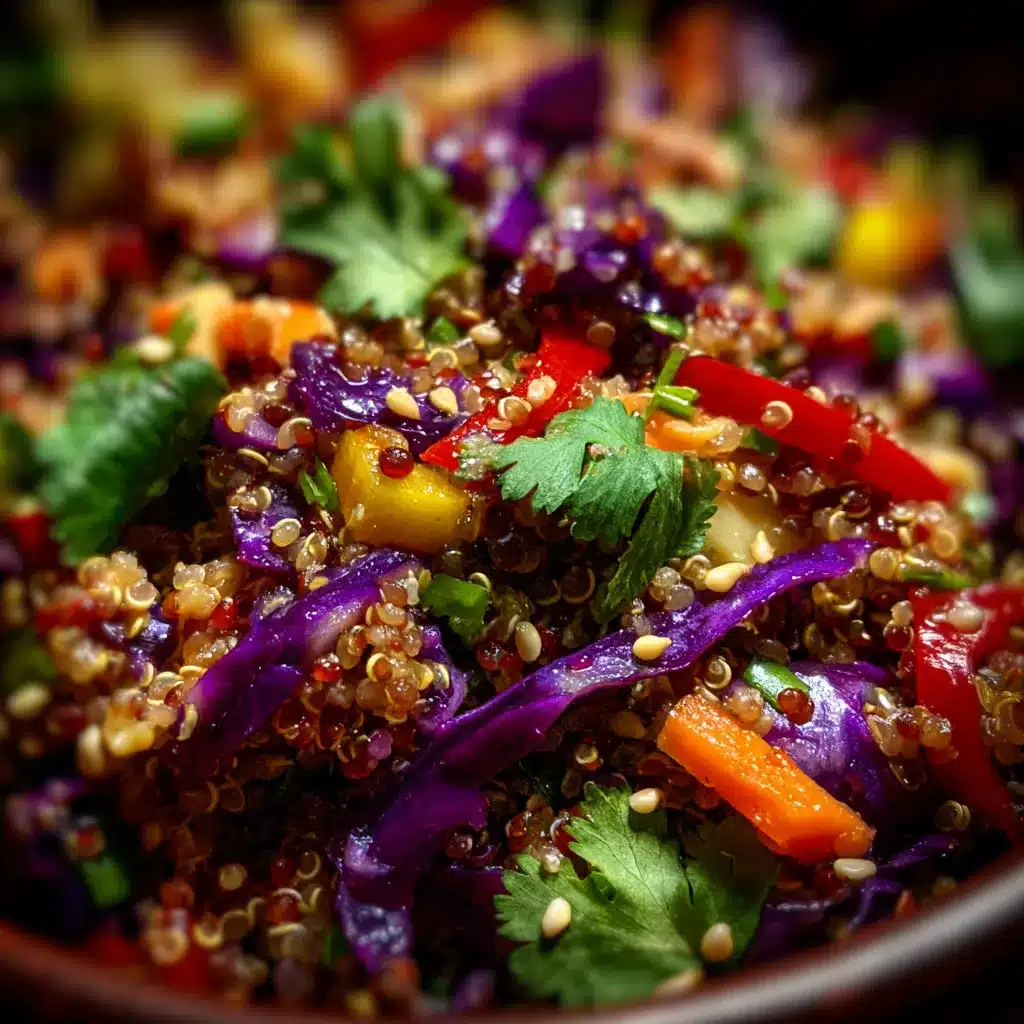 Thai Quinoa Salad with Peanut Dressing
