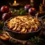 Magic Apple Plum Cobbler