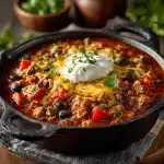 Skillet Turkey Chili