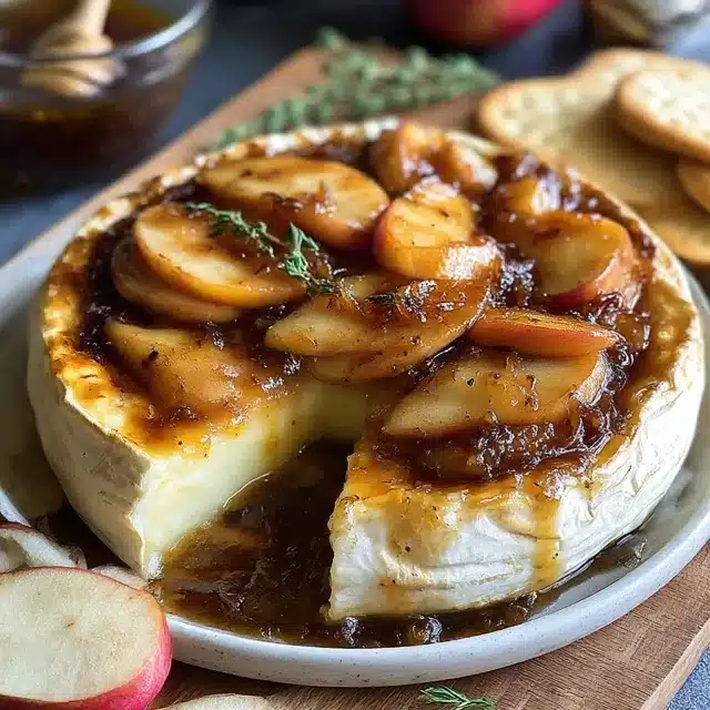 Baked Brie with Caramelized Apples