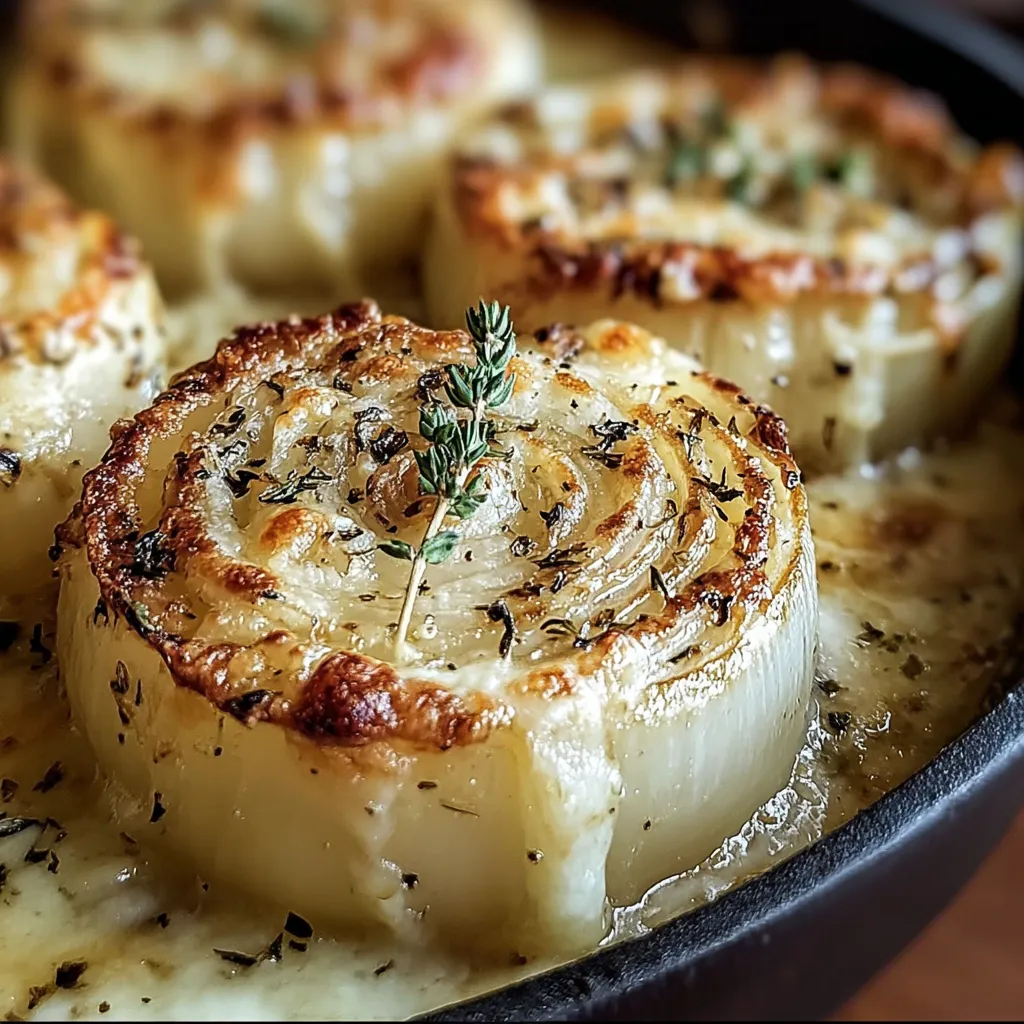Baked Onions with Asiago Cheese