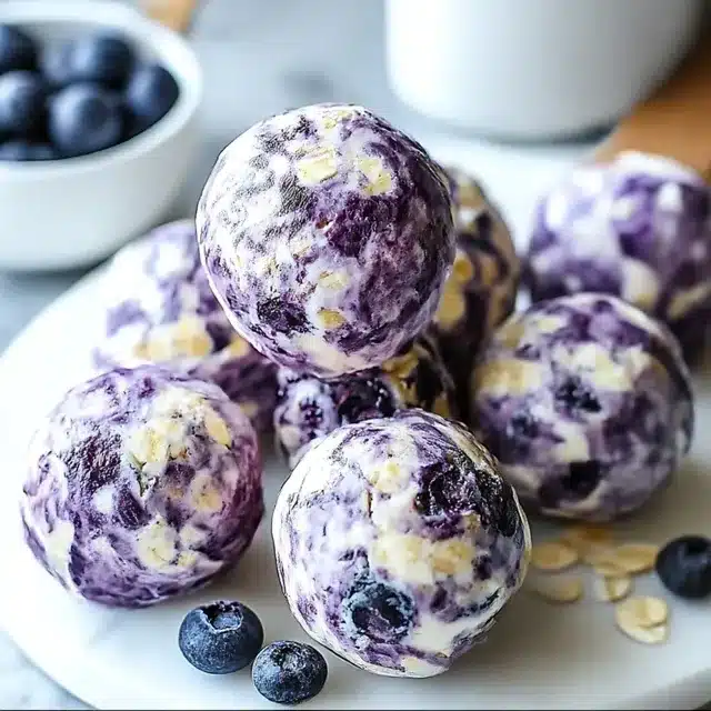 Blueberry Cheesecake Protein Bites