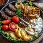 Burger Bowls with Caramelized Onion Aioli