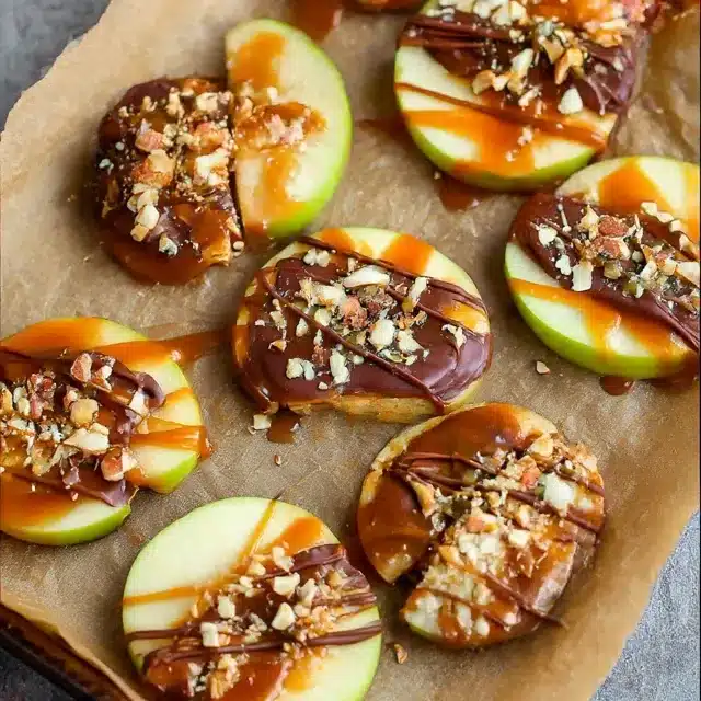 Caramel Apple Slices