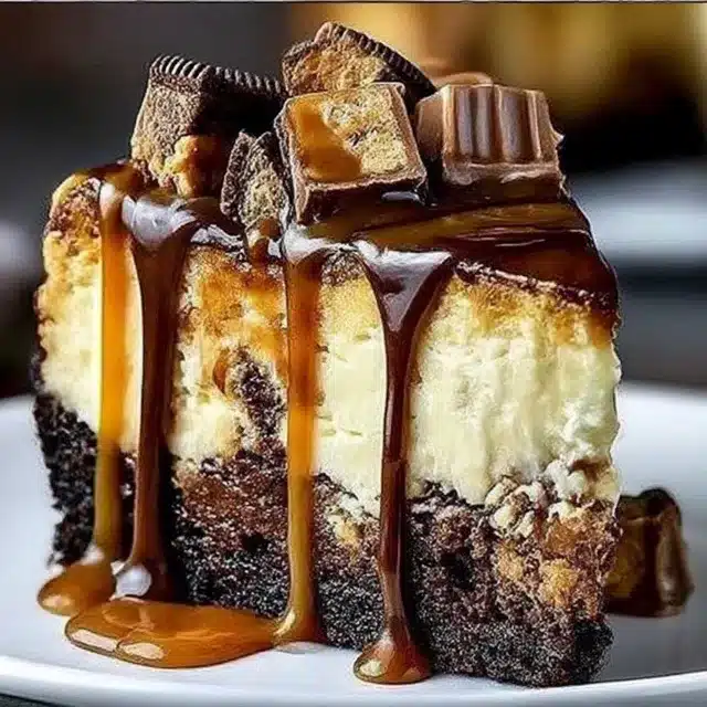 Caramel Brownie Cheesecake