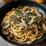 Caramelized Leek and Mushroom Gruyere Pasta