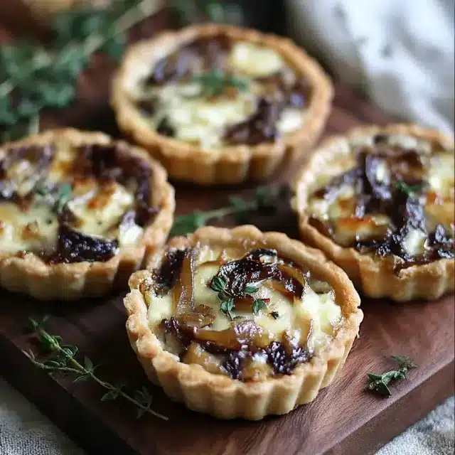 Caramelized Onion and Goat Cheese Tarts