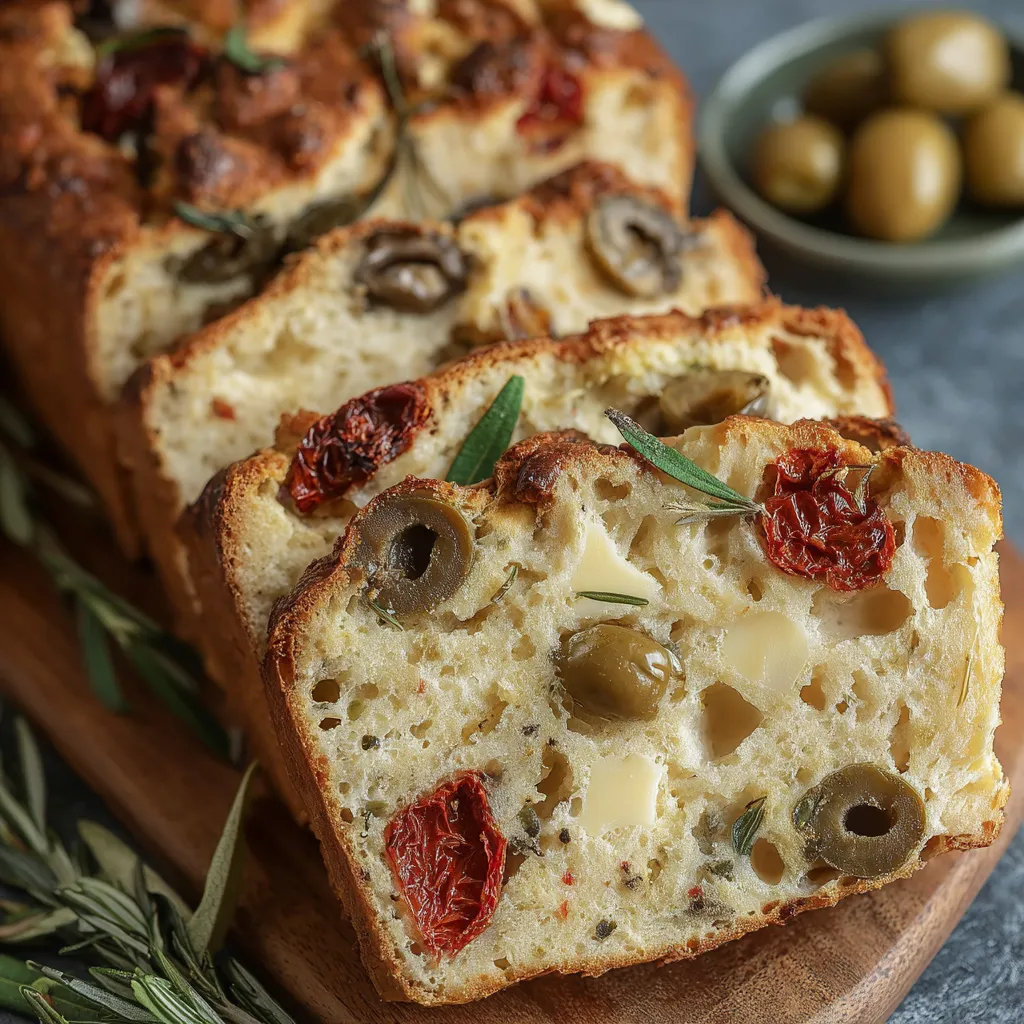 Cheese and Olive Quick Bread