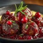Cranberry Sauce Meatballs