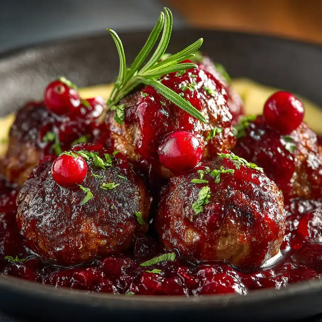 Cranberry Sauce Meatballs
