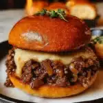 French Onion Beef Sloppy Joes