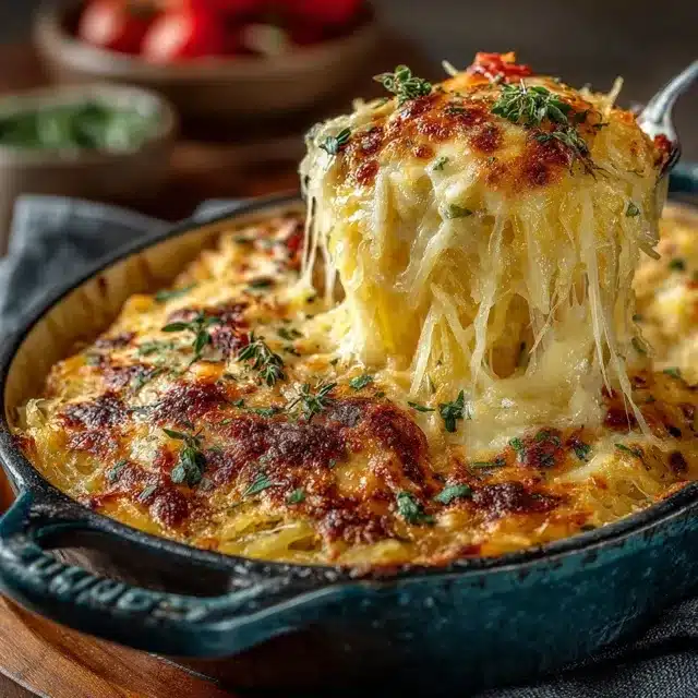 Healthy Spaghetti Squash Au Gratin