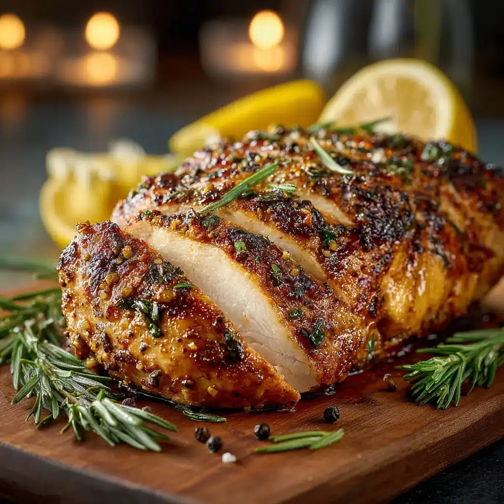 Lemon Garlic Roasted Turkey Breast