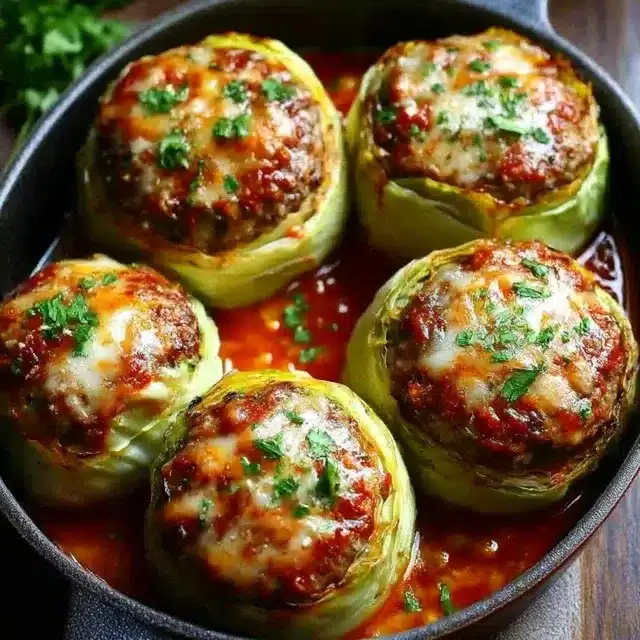 Oven-Baked Cabbage Burgers