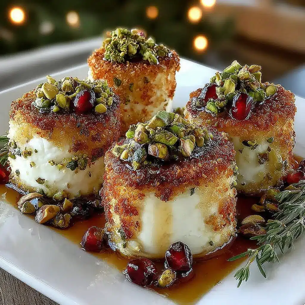 Pistachio-Crusted Brie Bites