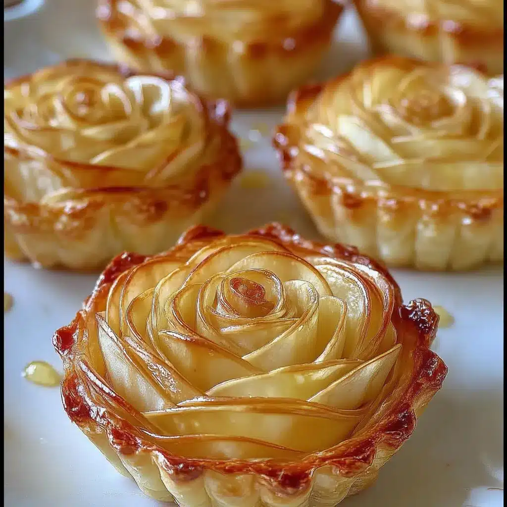 Puff Pastry Apple Roses Tarts