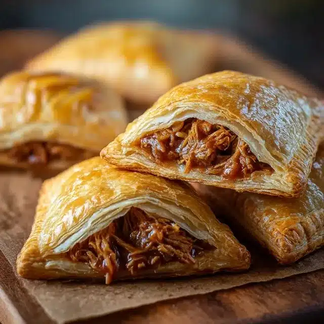 Pulled Pork Pastry Puffs