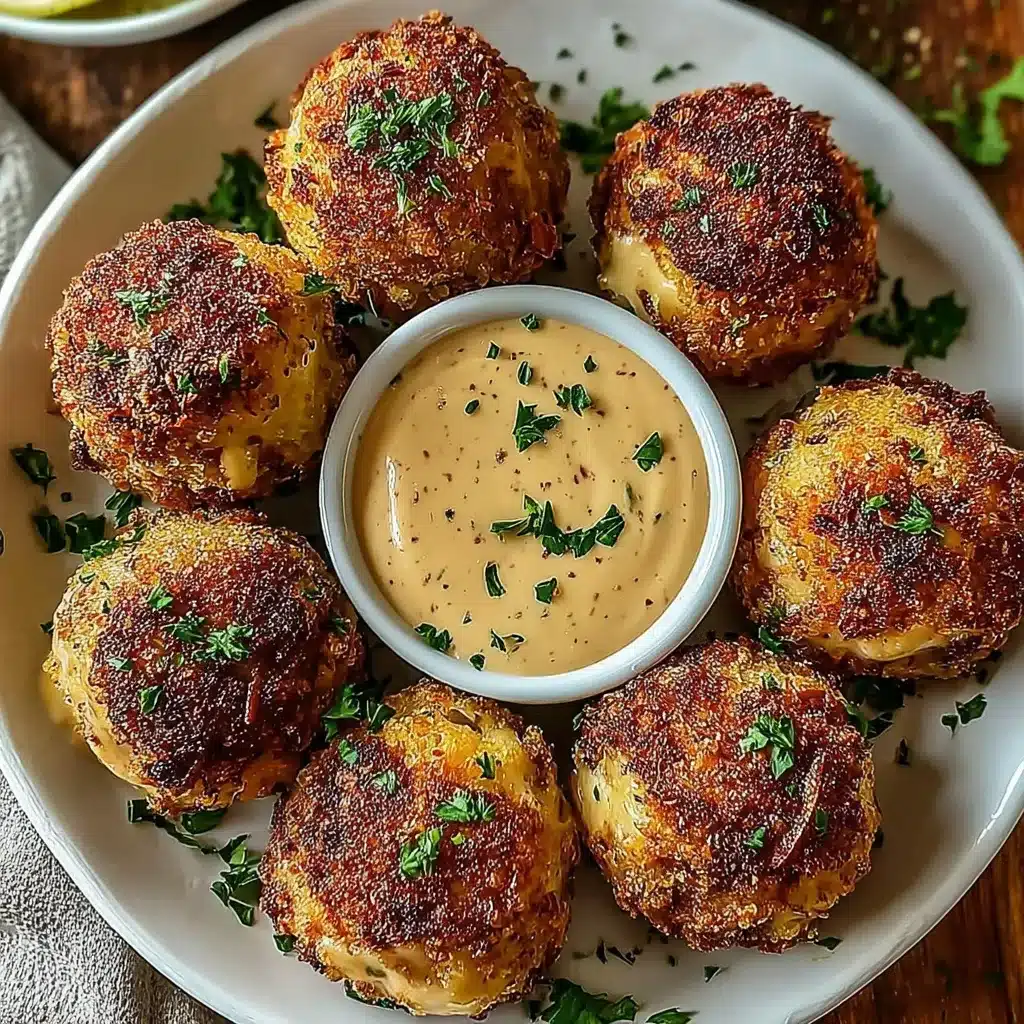 Reuben Balls with Spicy Thousand Island Dipping Sauce
