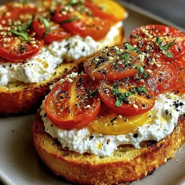 Ricotta Tomato Sourdough Toast