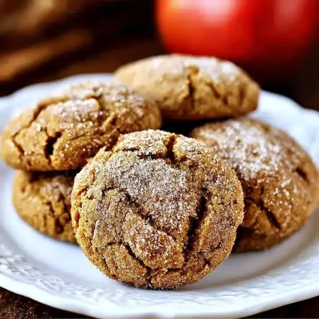 Soft Batch Apple Cider Gingersnap Cookies