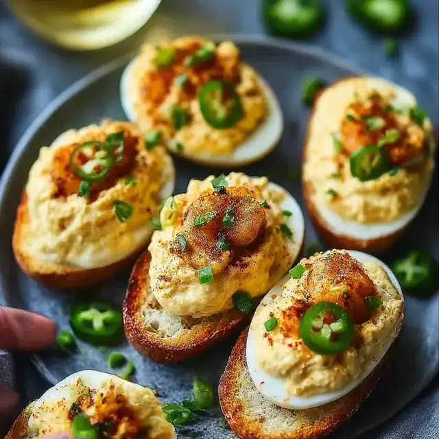 Spicy Bayou Deviled Eggs