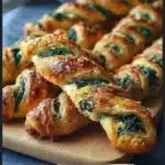 Spinach and Feta Puff Pastry Twists