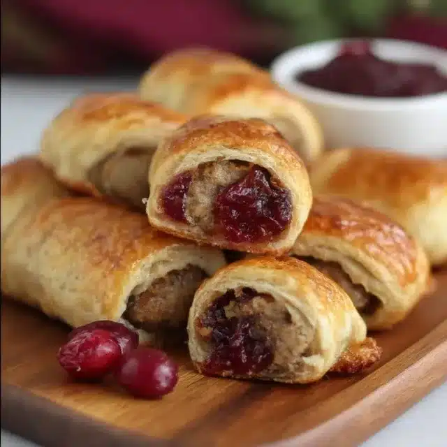 Turkey & Cranberry Sausage Rolls