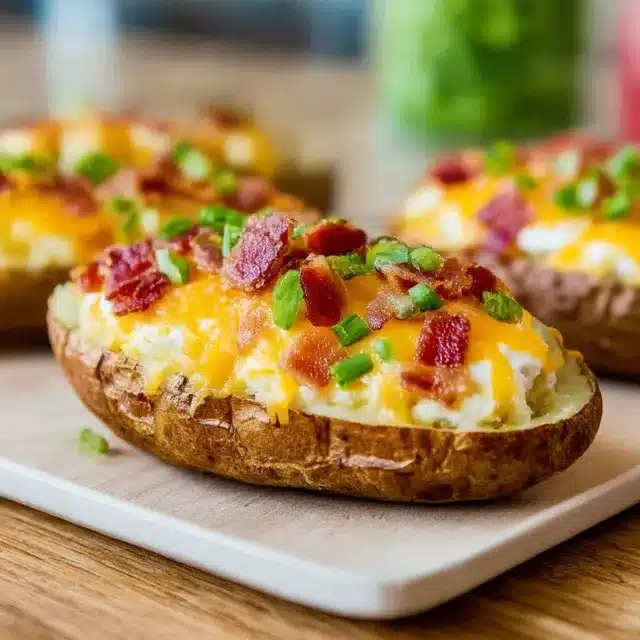 Twice Baked Loaded Breakfast Potatoes