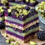 Blackberry Pistachio Dessert Bars