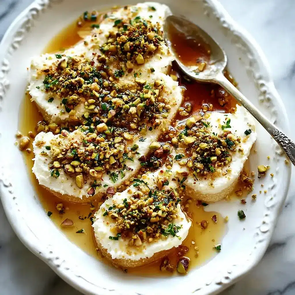 Boursin Cheese Appetizer with Honey and Pistachios