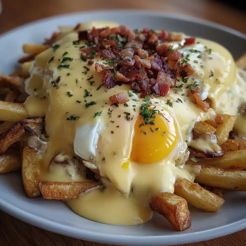 Breakfast Poutine with Hollandaise Sauce