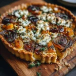 Caramelized Onion Butternut Squash Tart