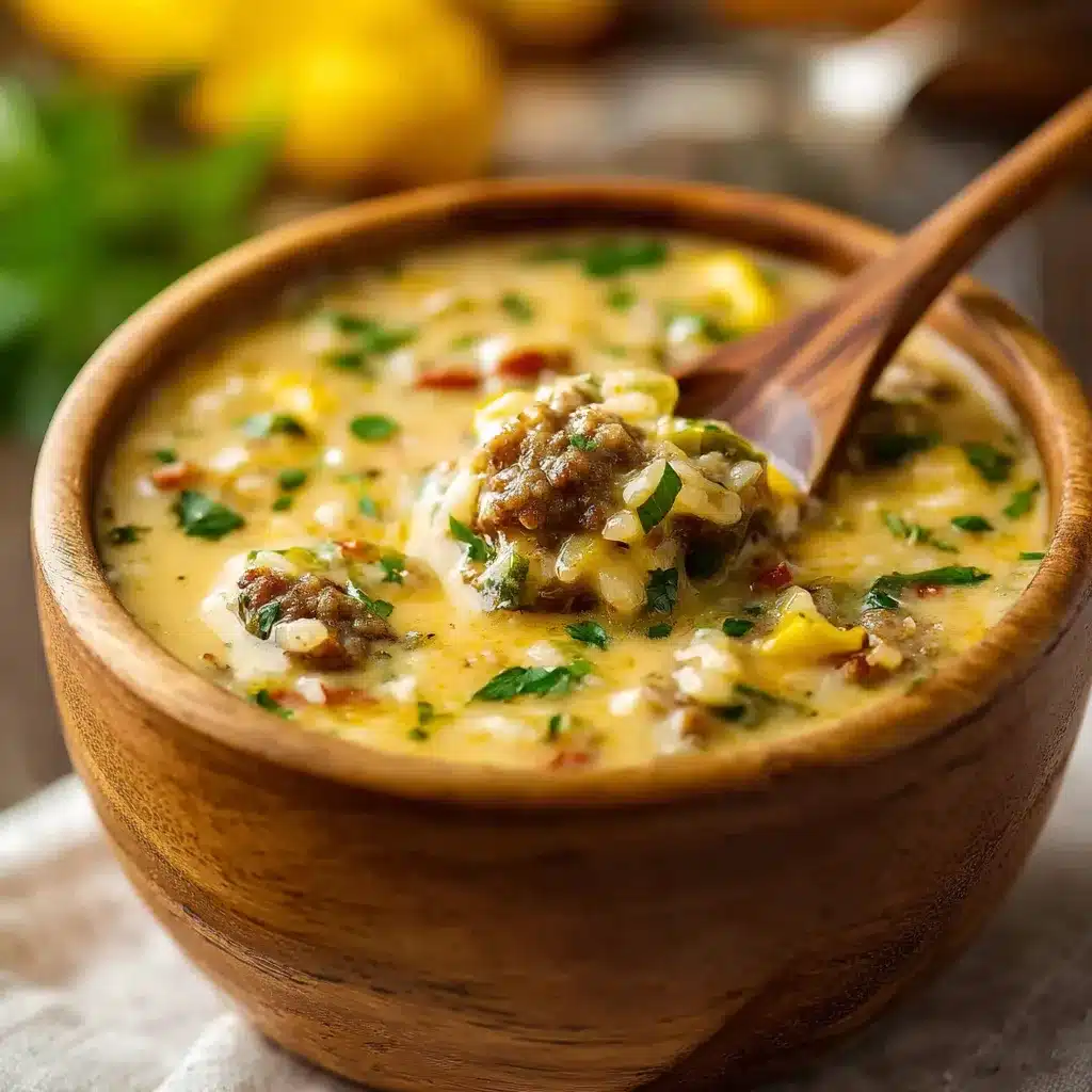 Cheese Stuffed Banana Peppers Soup