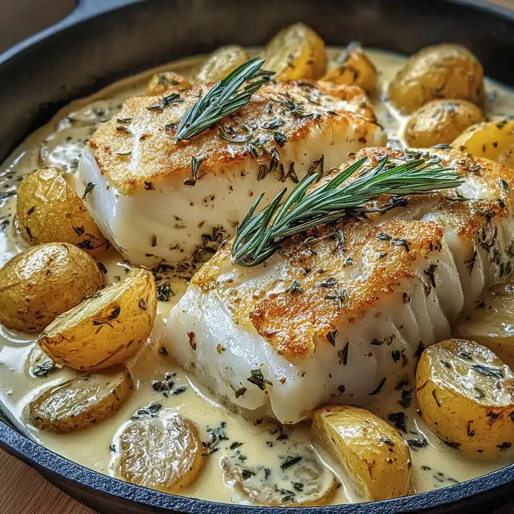 Cod & Potatoes in Rosemary Cream Sauce