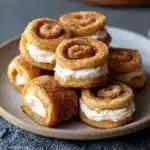 Crispy Keto Cinnamon Cream Cheese Roll Ups