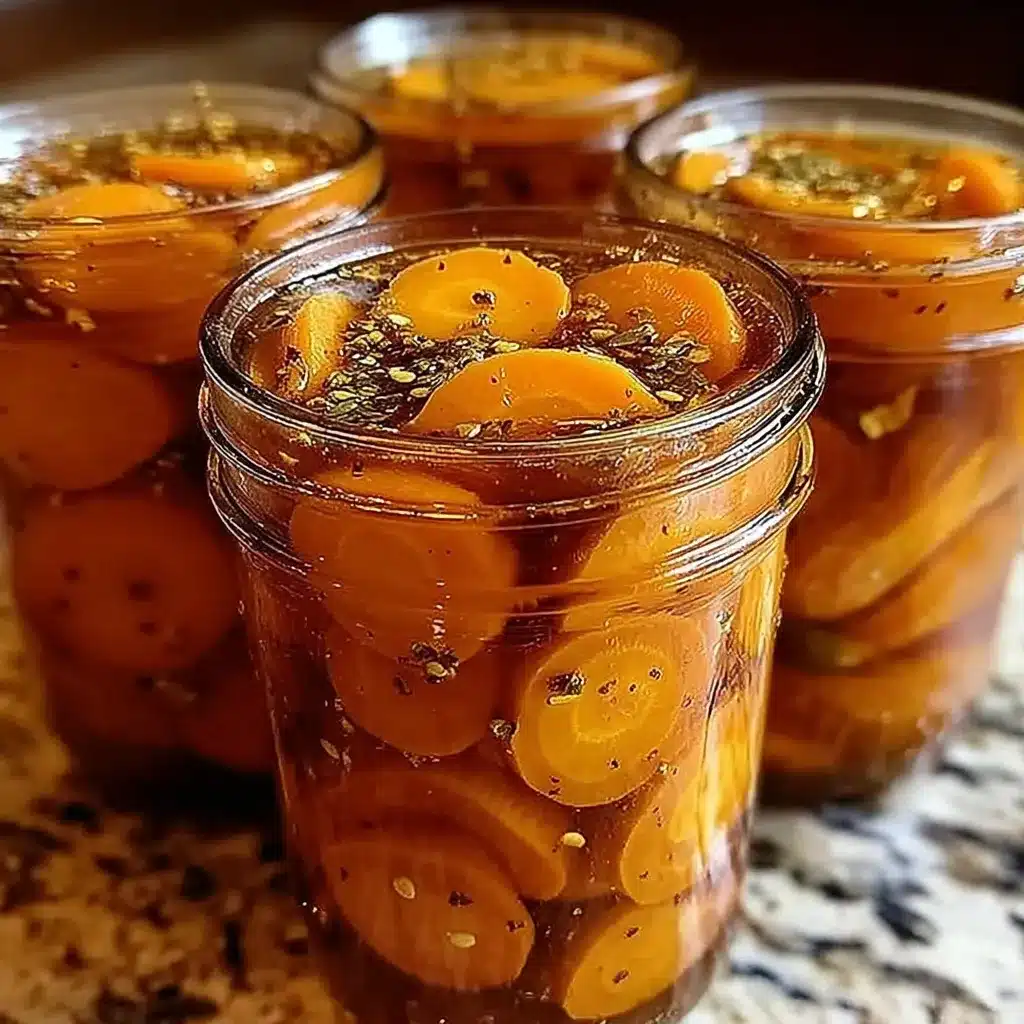 Hot Honey Pickled Carrots