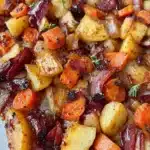 Maple Dijon Roasted Apples & Carrots