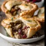 Mini Thanksgiving Turkey & Cranberry Pot Pies