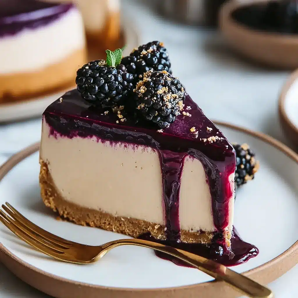 Mulberry & Earl Grey Cheesecake