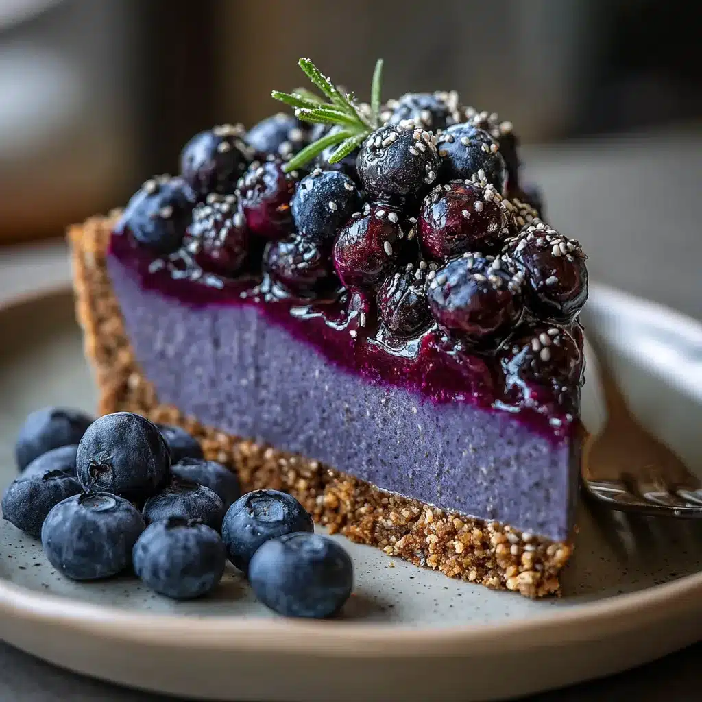 No-Bake Blueberry Chia Seed Pie