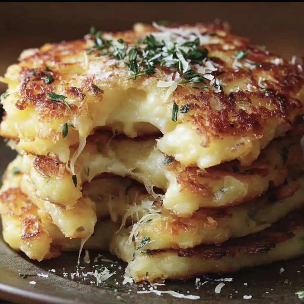 Potato and Onion Cheese Pancakes