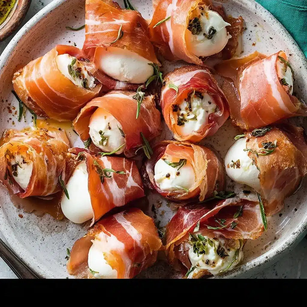 Prosciutto Wrapped Mozzarella Bites