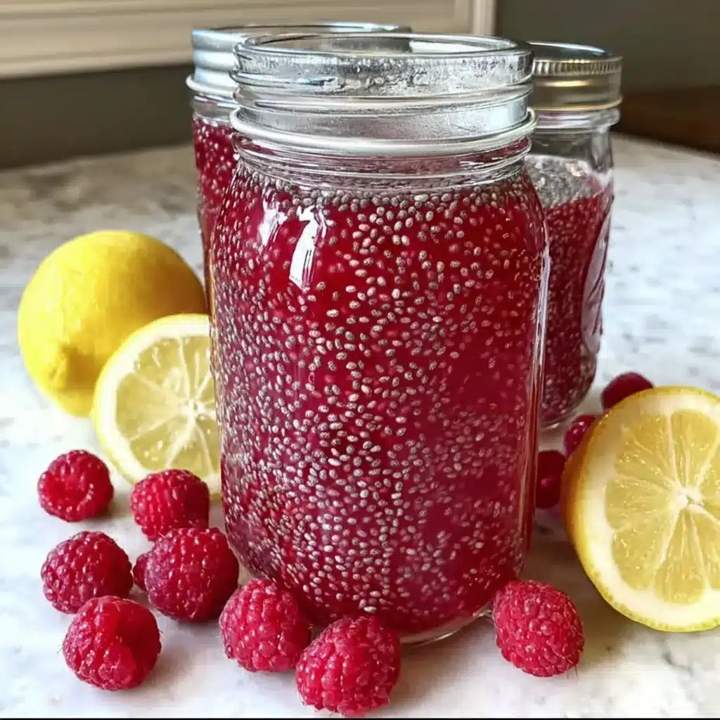 Raspberry Lemon Chia Seed Water