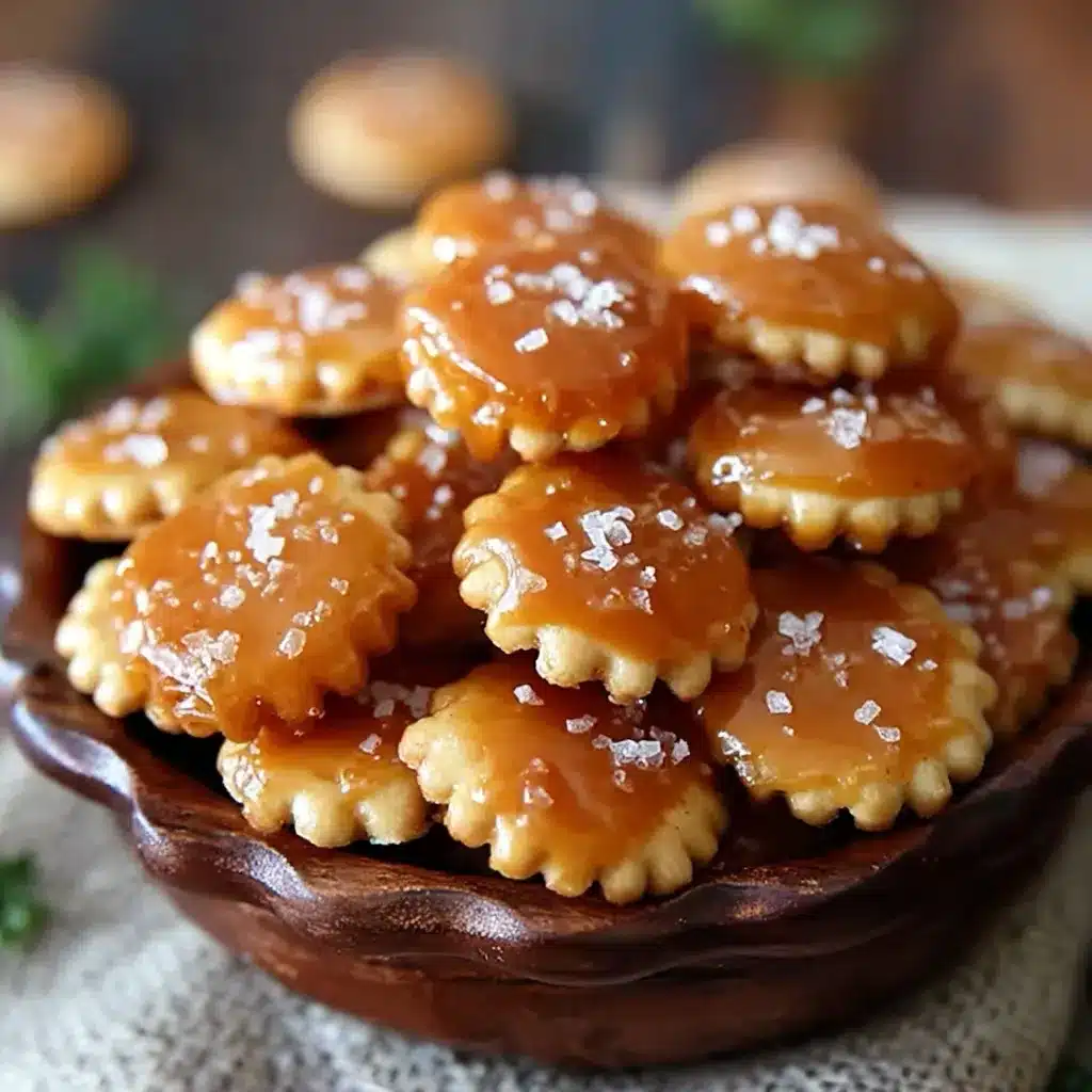 Salted Caramel Cracker Bites