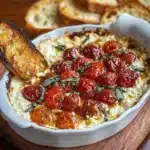 Three-Cheese Tomato Bruschetta Dip