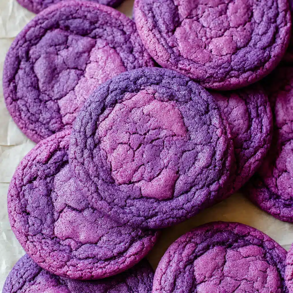 Ube Brownie Cookies