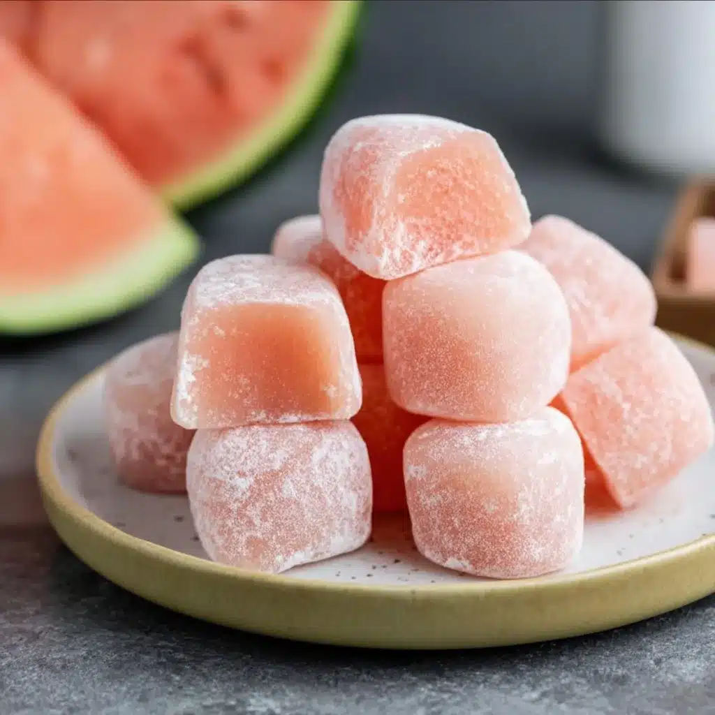 Watermelon Mochi