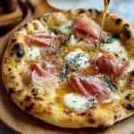White Pizza with Prosciutto & Hot Honey