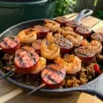 Andouille Sausage & Shrimp Skewers